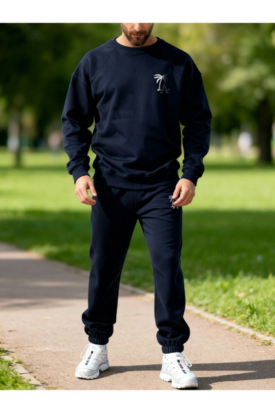 EFFRENATU La Specially Designed Lacevert Tracksuit Bottom Set Without a Hoodie