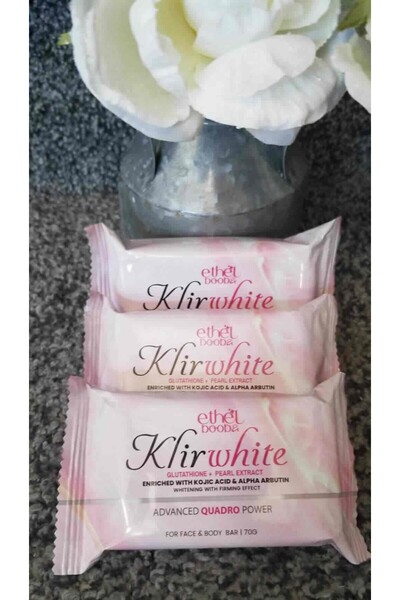 Boobab صابون كلير وايت لتفتيح الوجه والجسم من إيثيل بوبا (70 غرام × 3 قطع)