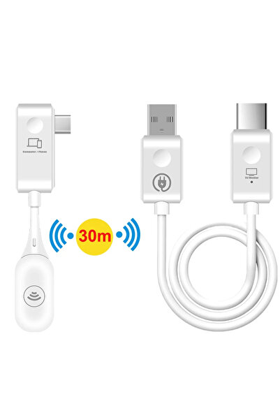 Anycast Kablosuz Görüntü Aktarıcı 2026 Model 1080P 60Hz HDMI & Type-C Görüntü...