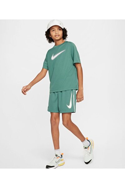 Nike Dri-Fit Multi+ Kids Green Training Shorts