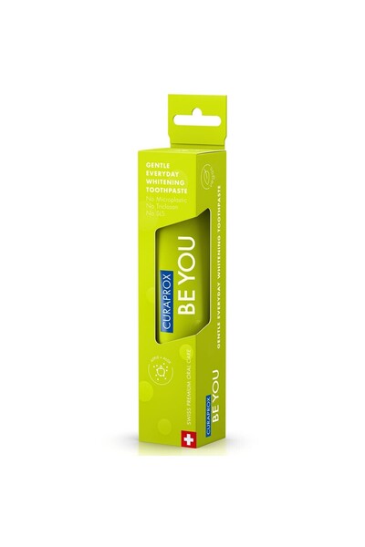 Cetaphil Curaprox Be You Everyday Whitening Toothpaste Apple & Aloe Flavor, 60ml