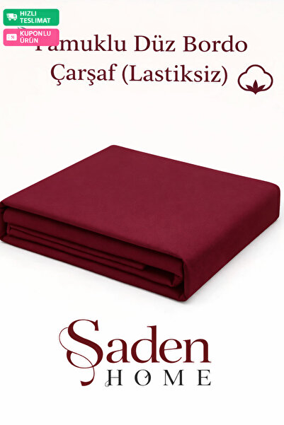 SADEN HOME Cotton Double Bedding in Burgundy, 220X240 cm