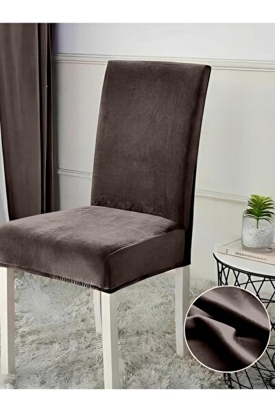 naniland.ro Set of 4 elastic chair covers, velvety material, complete protection