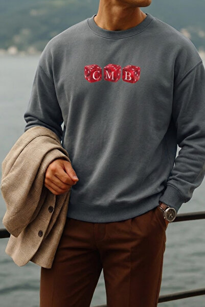 COMBİNE MİCHAİL Ανδρικό φούτερ Daily Trend με τύπωμα Smoked