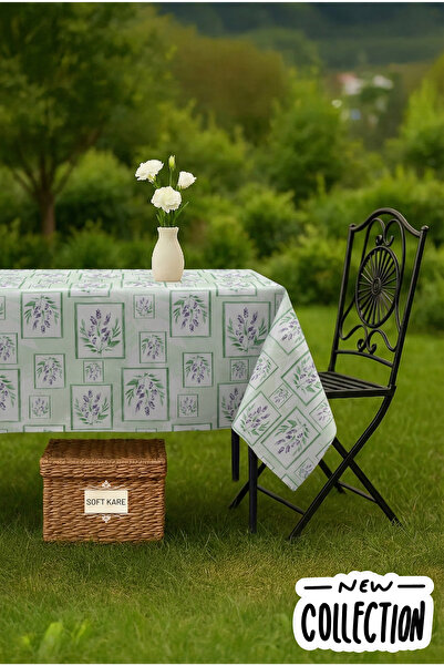 Soft Kare Pvc Fiber Tablecloth – Wipeable, Waterproof, Modern Pattern, for Ki...