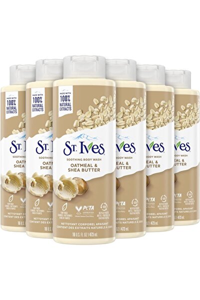 St. Ives غسول للجسم - منظف مرطب مع دقيق الشوفان وزبدة الشيا