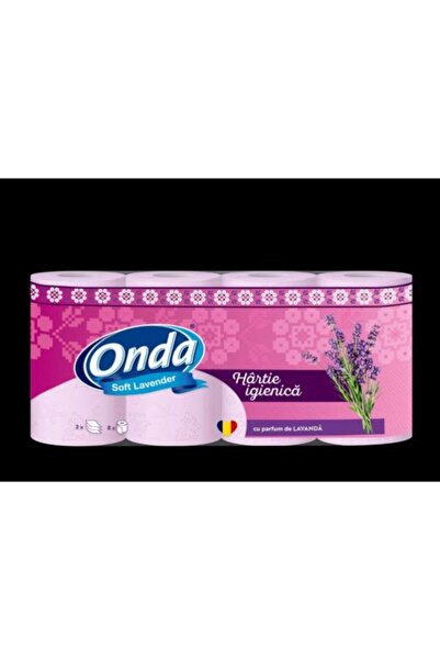 Onda Pachet Promo 3 x Hartie Igienica in 3 Straturi 8 buc/ bax (24 role) cu lavanda catifelata
