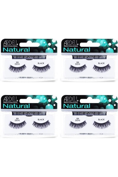 Ardell Natural Reusable Eyelashes - Demi Black 101, 1 Pair