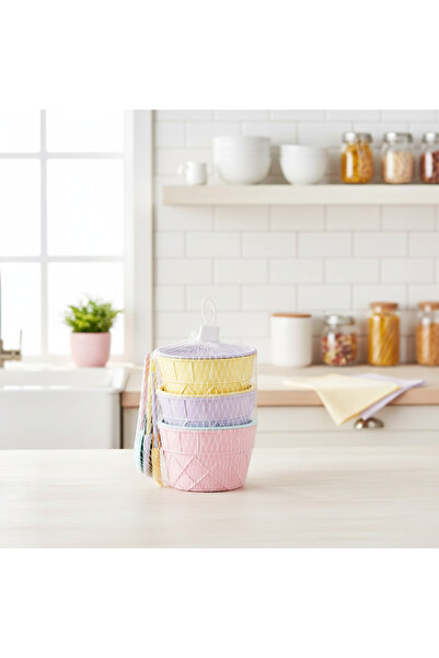 YAZICI طقم آيس كريم كرنفال 6 قطع - تقديم ممتع مع 3 أوعية و3 ملاعق