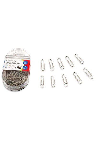 OEM Silver Color Metal Clips 28mm - 100pcs