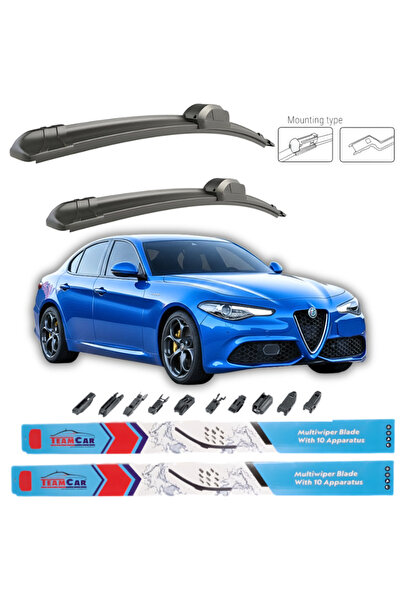 TEAMCAR Wipers Alfa Romeo Giulia (952) 2015-2020 Front Set