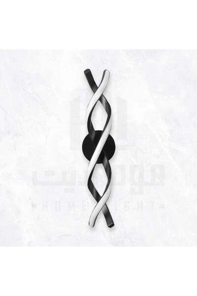 homelight Modern LED braided wall sconce - black