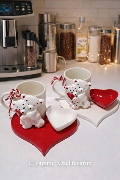 e&e süs dükkanı Sevgililer günü hediyesi ayıcıklı 2 li set