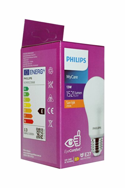Philips 13W LED Ampul | 1521 Lümen Doğal Sarı Işık | E27 Avantaj Paket