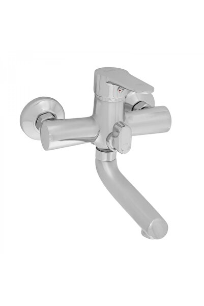 FLEKO FZ066A-401 Bathtub Faucet, Single Handle, Stainless Steel, Chrome Finis...