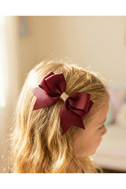 B&ES Acc. مشبك فيونكة مصنوع يدويًا من شريط جروجين مكون من قطعتين