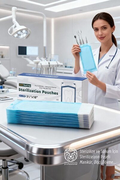 Transformacion Sterilizasyon Poşeti 200 Adet - Otoklav Kendinden Yapışkanlı M...