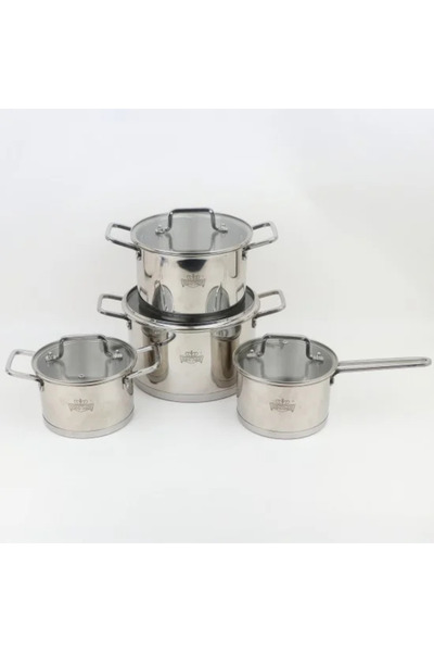 Generic 8-Piece Stainless Steel Cookware Set