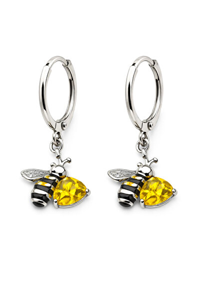 MakeWell Steel Bee Wing Fish Crescent Skateboard Figured Zircon Stone Steel H...