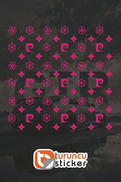 Turuncu Sticker ملصق مطلي بنمط الكمبيوتر الشخصي مقاس 25 × 25 سم - ملصق للسيار...