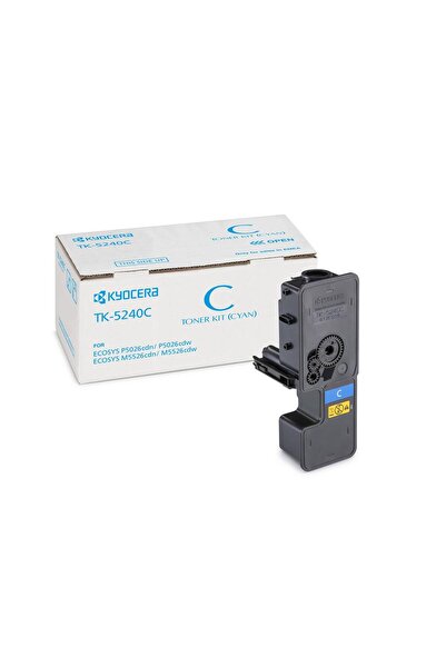 KYOCERA حبر ناسخة أصلي أزرق سماوي data-x81 TK-5240C لطابعات Ecosys M5526cdn-5...