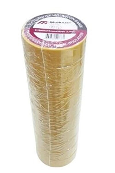 Mutlusan data-y545 10-19 شريط عازل 10 قطع (شريط كهربائي) أصفر 065133141019