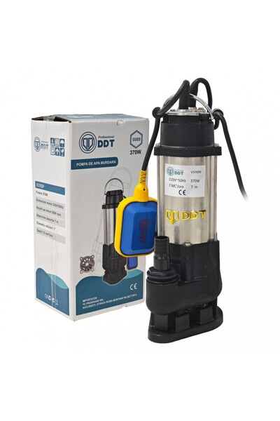 DDT Pompă submersibilă cu tocător dublu și plutitor pentru apă murdară, DDT, ...