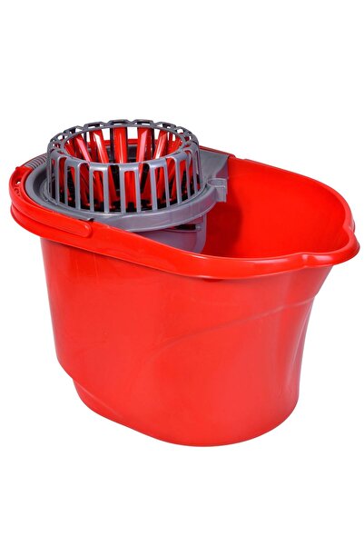 OEM Red Mop Bucket with Automatic Squeezer 17l