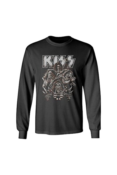 OEM Long Sleeve T-Shirt, Black, Kiss, Size XL
