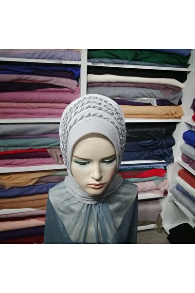 semahazırduvak Acık gri simli işleme detaylı model