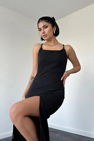 nedo7 Black Backless Dress
