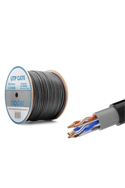 NODAR كابل بيانات-y777 Nd2001 Utp Cat6 خارجي 23Awg مزدوج غلاف PVC 4P- 1-0.57 ...