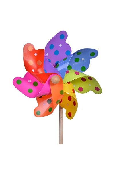 OEM Morisca de Vant Multicolora din Lemn 55cm