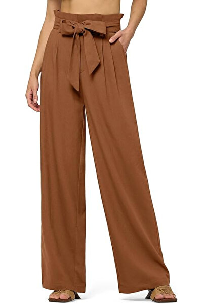 OEM Women's loose casual pants, with pockets and drawstring at the waist, Bro...