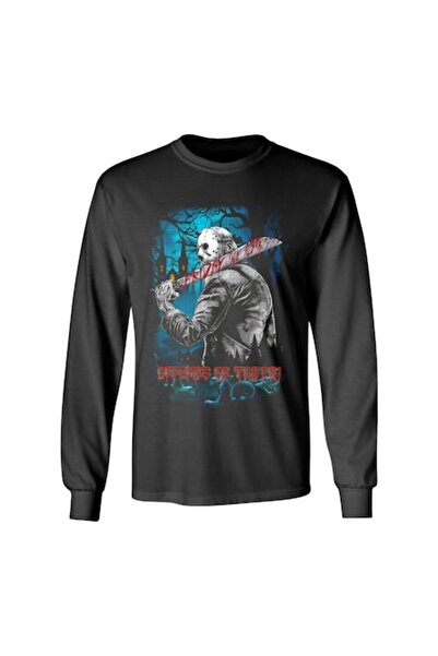 OEM Tricou cu mânecă lungă, bărbați, negru, Bitches be Trippin, mărimea 3XL