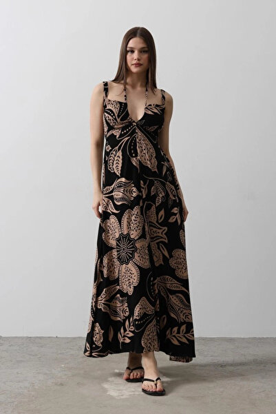 nedo7    Strap Viscosse Dress - Black