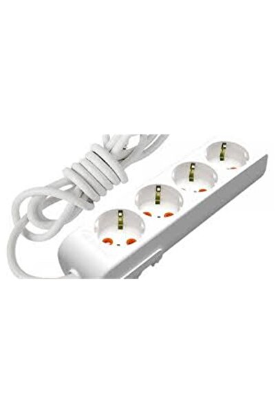 Mutlusan مقبس كهربائي مزدوج مع تأريض من راي-تك، 4 مخارج، 5 متر (001 175 41000...