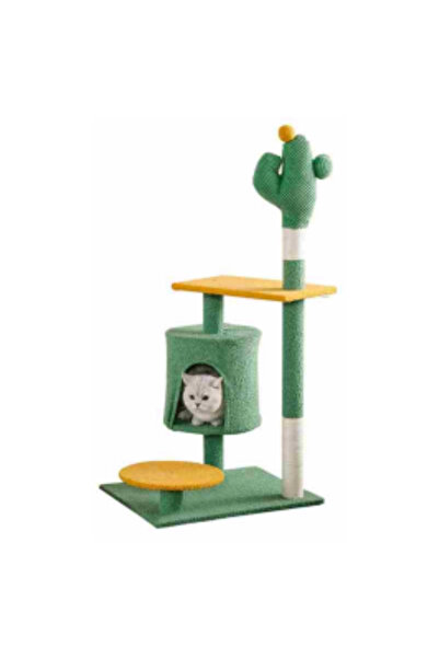 senye Cat Scratching and Play Tower 50X30X115 cm Plush Covered Disassembled M...