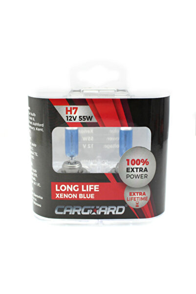 Carguarg Set de 2 becuri Halogen H7 +100% Intensitate - LONG LIFE - CARGUARD