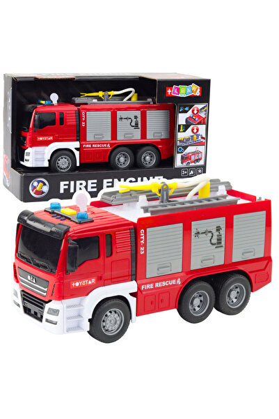 LEAN Masina de pompieri cu frictiune, functie apa, lumini si sunete