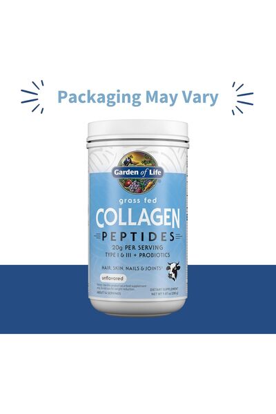 GARDEN OF LIFE Grass Fed Collagen Peptides Unflavored - 280 g