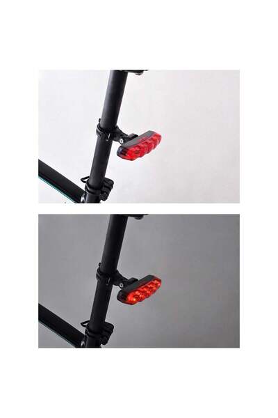 OEM Bicycle Safety Light with 5 Red LED Bulbs and 3 Functions