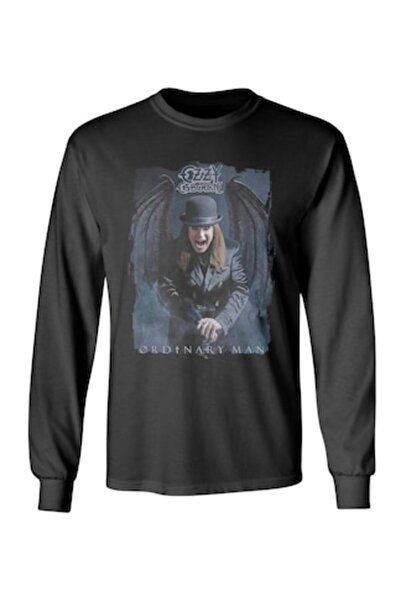 OEM Tricou cu mânecă lungă, Ozzy Ozbourne, Om obișnuit, negru