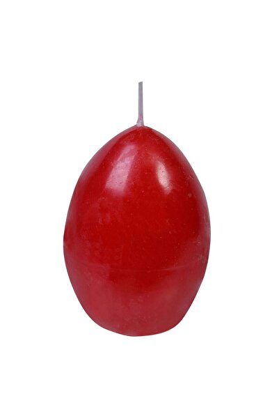 OEM Decorative Easter Candle Red Shiny Egg 6.5cm