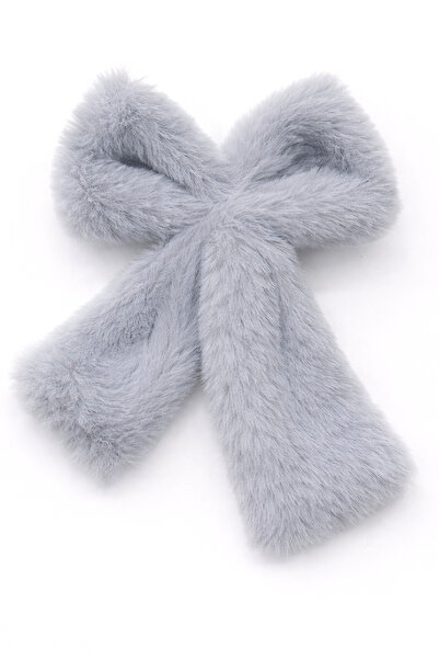 MakeWell Colorful Plush Clip Hairpins with Plush Bow Design