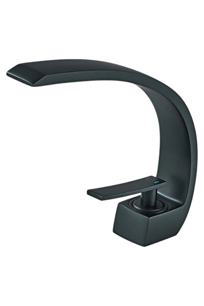 BisDesign Baterie pentru chiuvetă/cadă de baie, finisaj negru mat, model Swan...