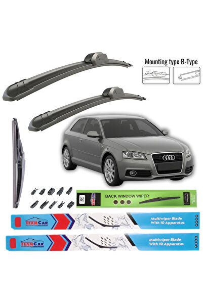 TEAMCAR Ștergătoare de parbriz Audi A3 (8P1 Facelift 3 uși) 2008-2013 – Set c...