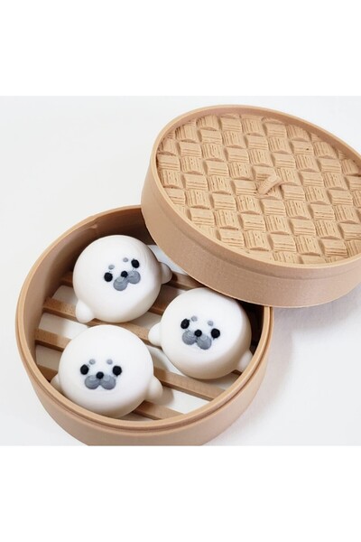 IL-HANST Minik fok balıkları ailesi sevgiliye hediye dekor ve anahtarlık