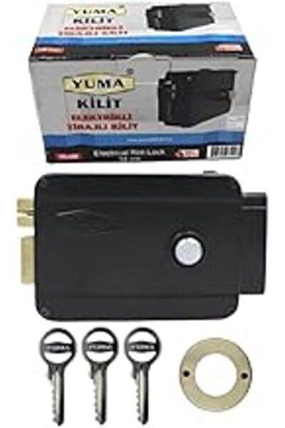 SanalAMCA Store Yuma Elektrikli Trajlı Kilit, Otomatik Demir Kapı Kilidi, Mod...