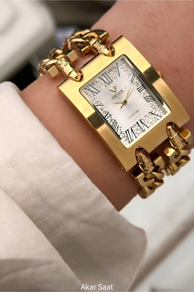 Fiesta ساعة يد نسائية F24008L بسوار معدني